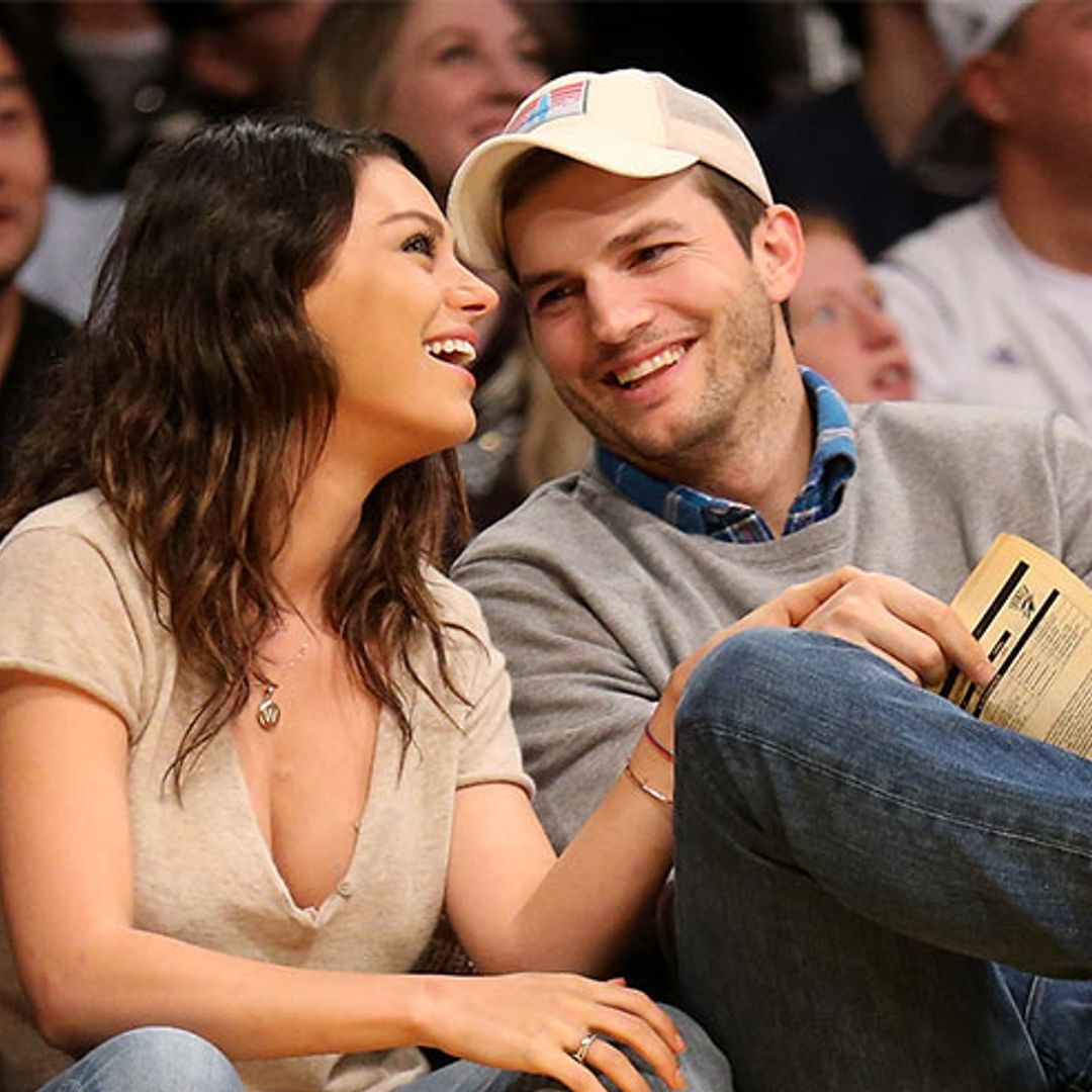 Ashton Kutcher shares rare picture of son Dimitri wearing T-shirt with mum and dad's face