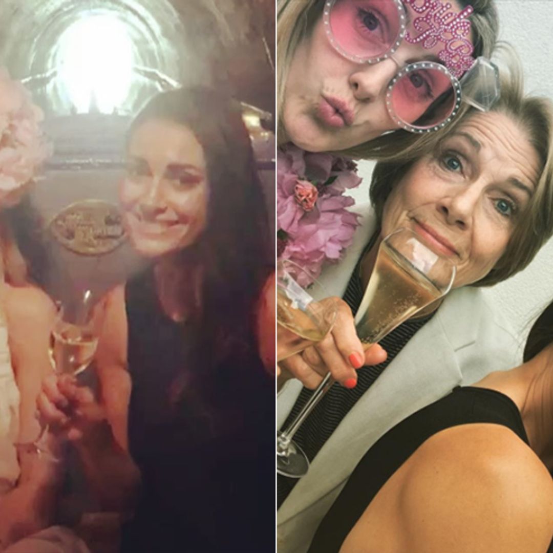 Russell Brand's fiancée Laura Gallacher celebrates hen do with sister Kirsty