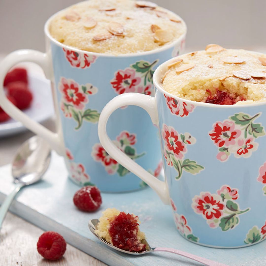 Ex Celebrity MasterChef winner Lisa Faulkner shares her bakewell mug cake recipe - and it only takes 12 minutes!