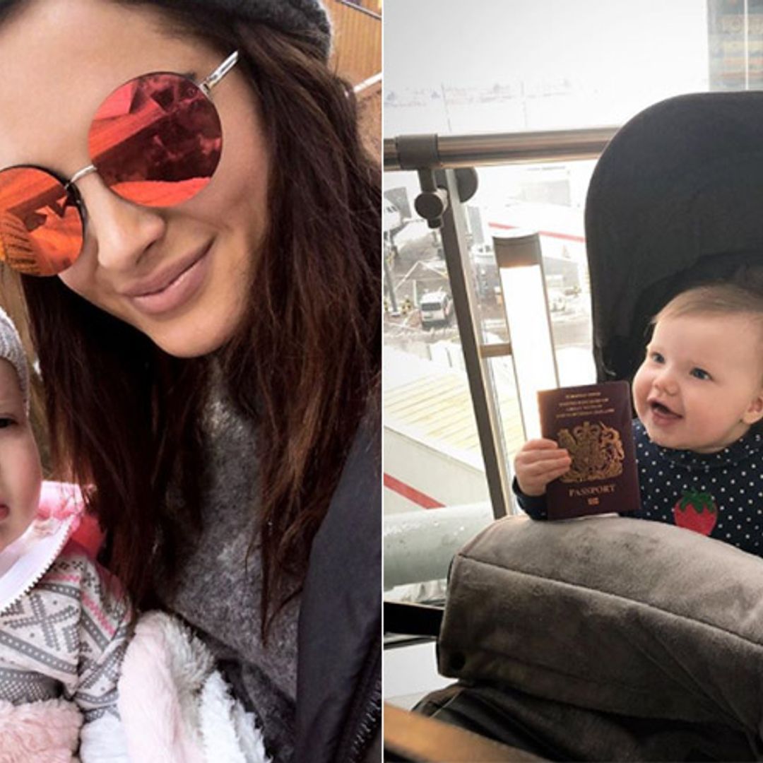 Binky Felstead takes daughter India on her first ever holiday