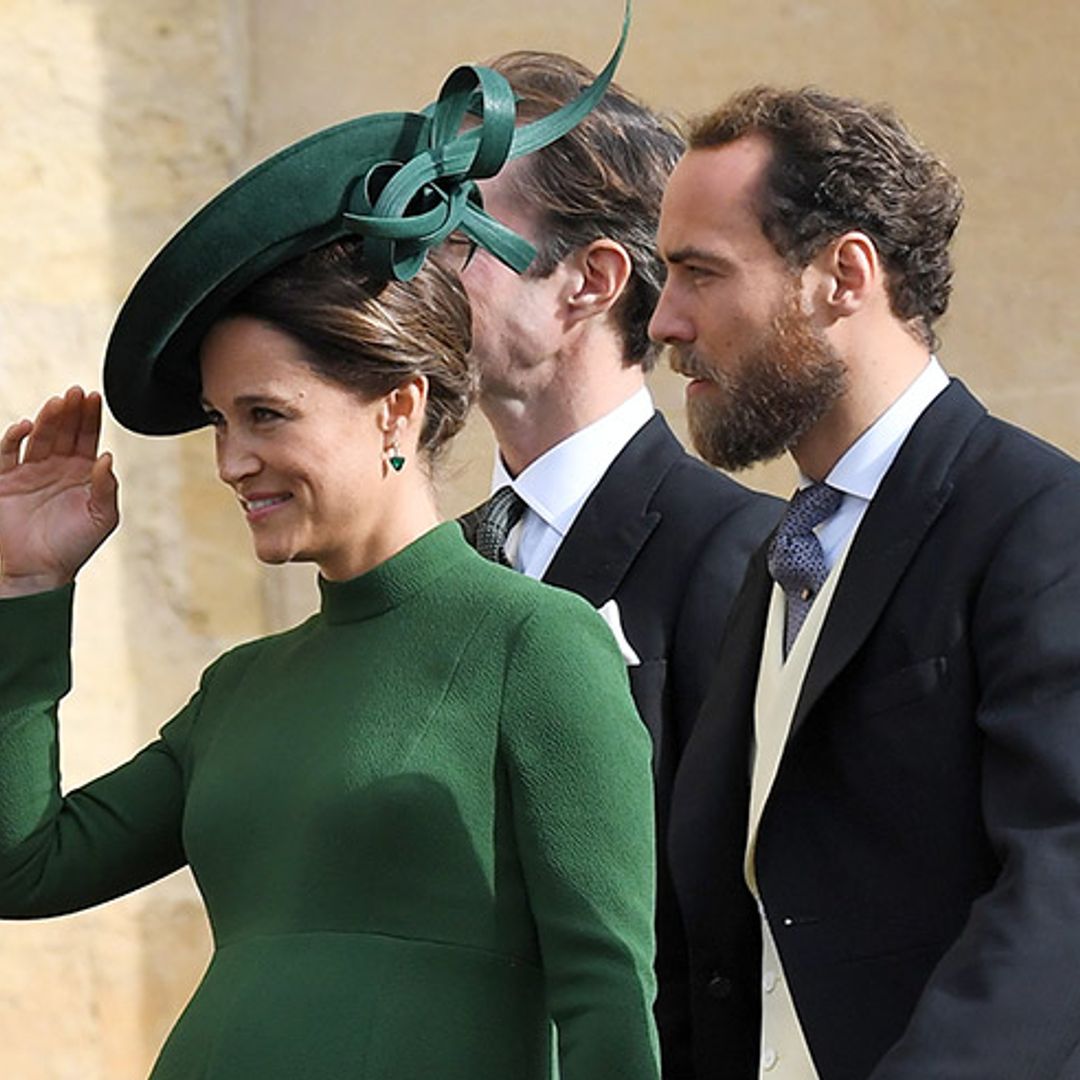 Heavily pregnant Pippa Middleton makes surprise appearance at Princess Eugenie's wedding