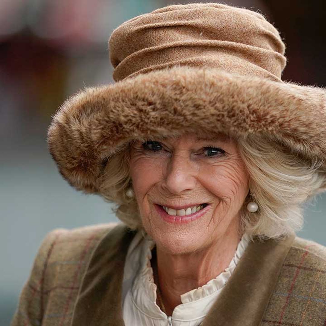 Duchess Camilla looks super chic in tweed coat and boots at Ascot