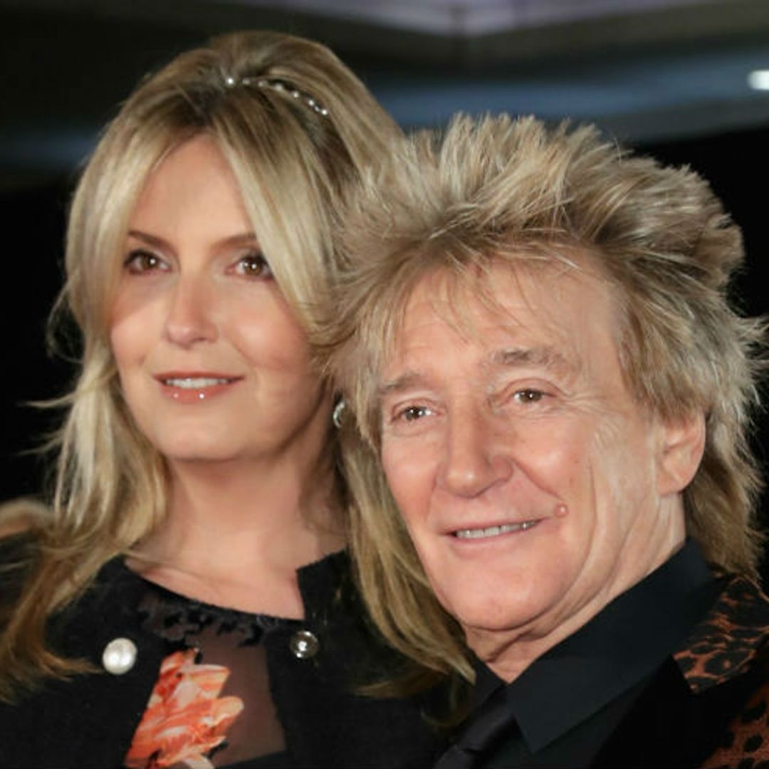 Rod Stewart's son Aiden steals the show with his dance moves during rare appearance at concert