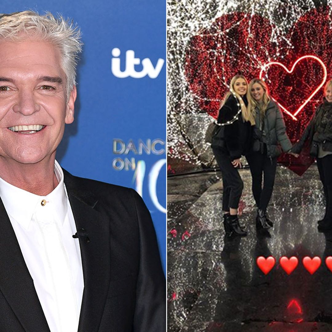 Phillip Schofield enjoys family getaway with wife and daughters in Paris - see photos