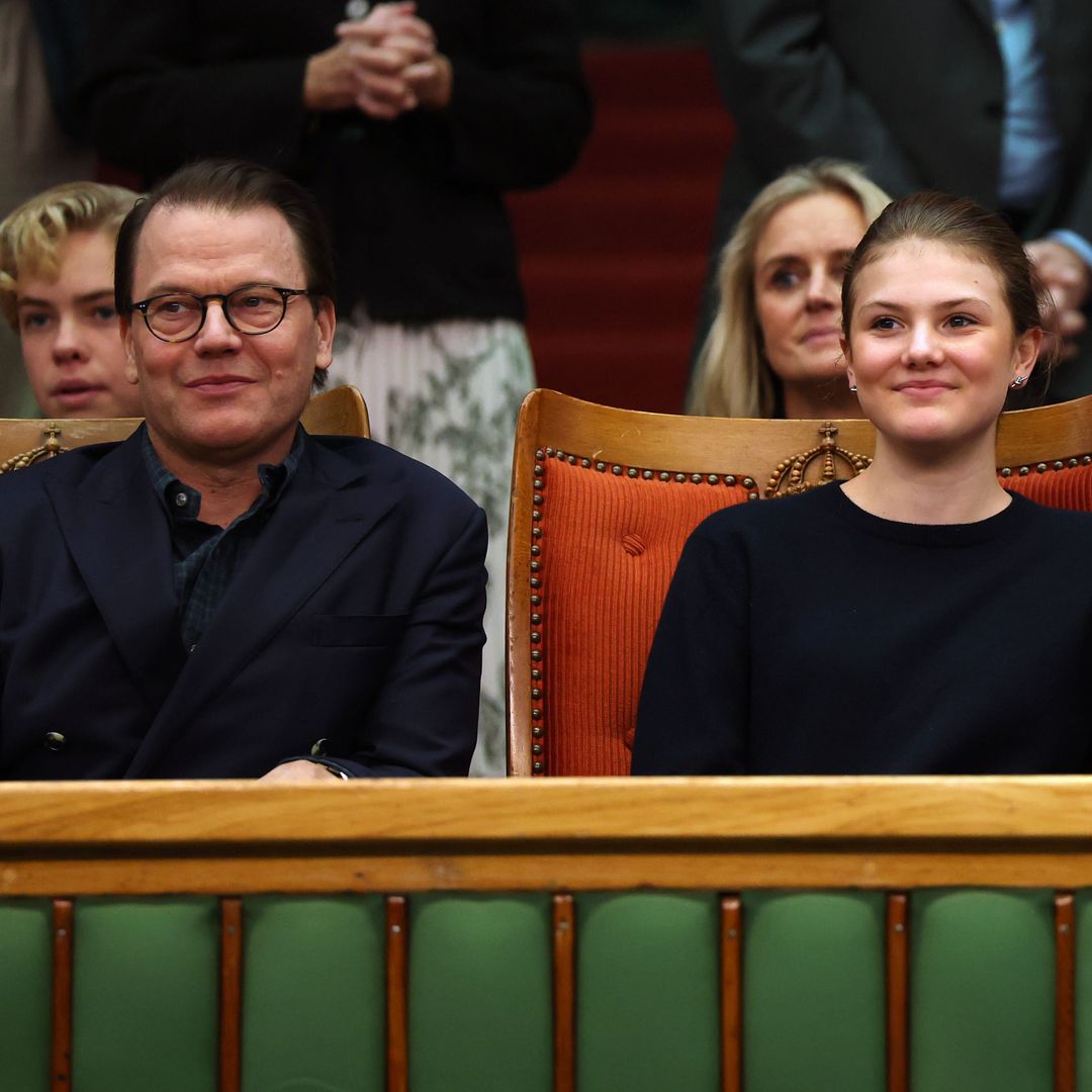 Princess Estelle looks grown up as she and Prince Daniel step out for a father-daughter outing