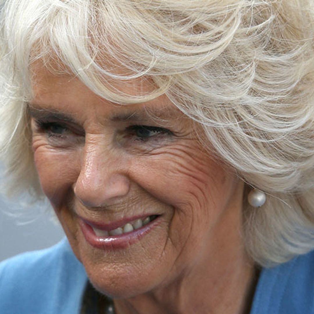The Duchess of Cornwall stuns in a tailored blue coat dress in Cork with Prince Charles