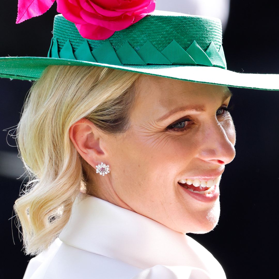Zara Tindall is royal Mary Poppins in satin tea dress to support cousin Prince William