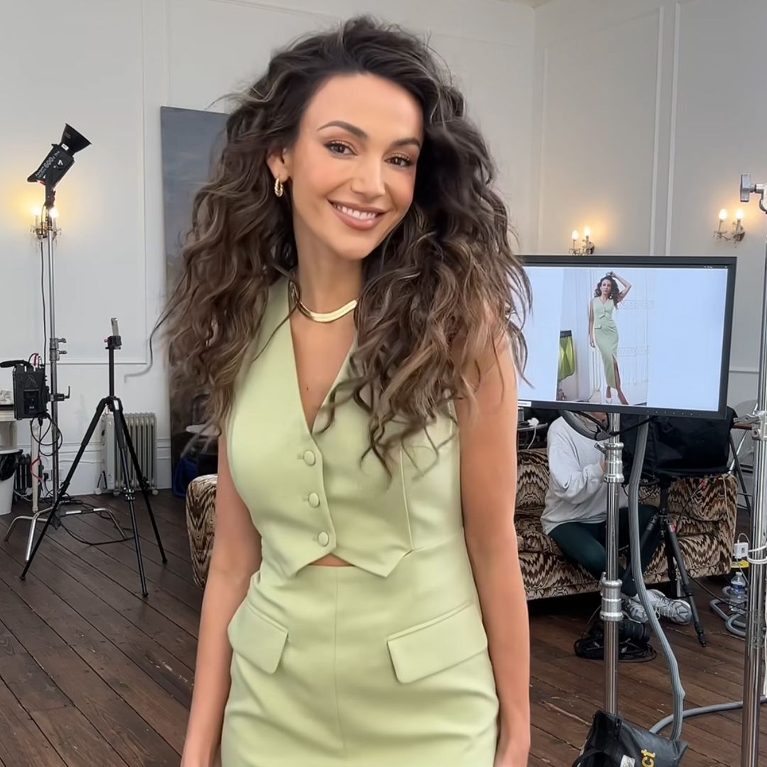 Michelle Keegan looks unreal in trending waistcoat midi dress - and it's still available to shop