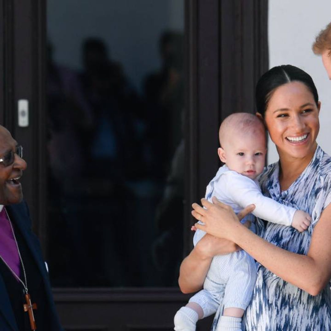 Prince Harry and Meghan Markle pay heartfelt tribute to friend Archbishop Desmond Tutu who ‘held son Archie’