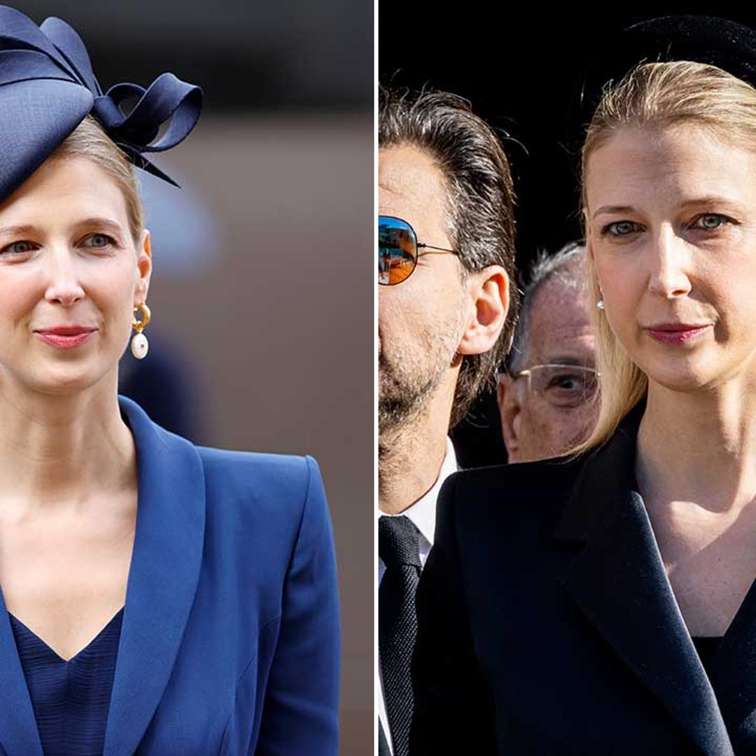 Why did Lady Gabriella Windsor represent Prince William at Constantine's funeral?