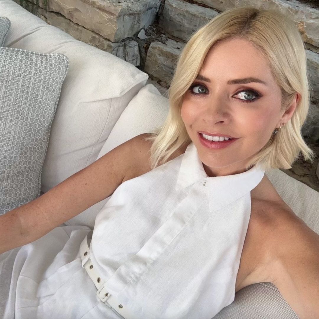 Holly Willoughby's dreamy white summer dress is just £12 - and it's going to sell out