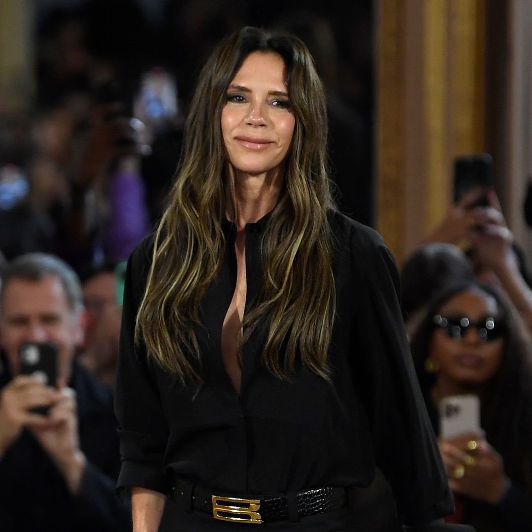 Victoria Beckham stuns in a risqué cropped corset for Romeo's 22nd birthday