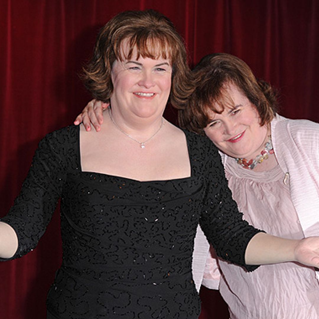 Double the fun: Susan Boyle unveils new waxwork of herself