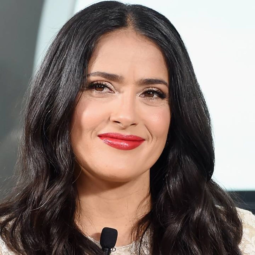 Salma Hayek's fans go wild after she shows off natural hair