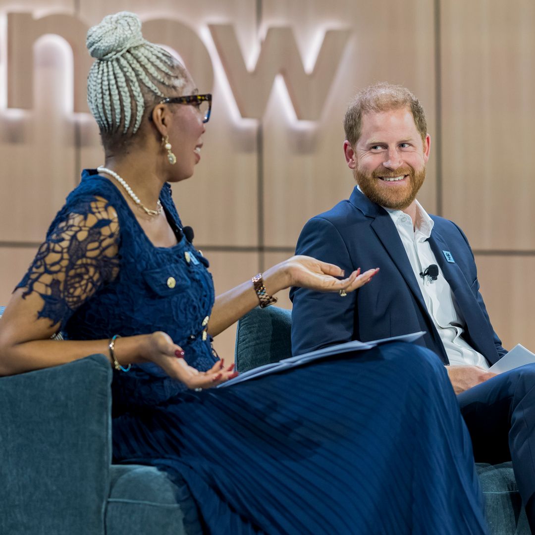 Prince Harry is all smiles in Las Vegas on Archie's birthday