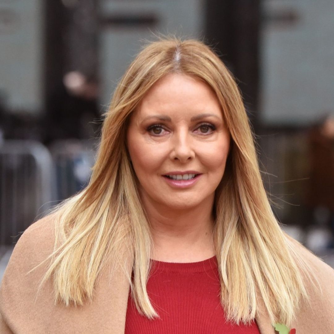 Carol Vorderman wows fans with skintight leather trousers in stunning throwback