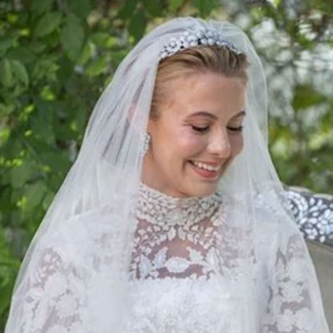 Princess Aisha of Jordan channeled an iconic movie star in fairytale bridal gown