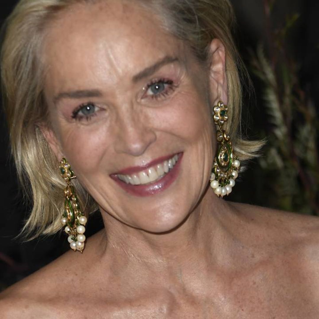 Sharon Stone looks gorgeous in poolside photo as she announces happy news