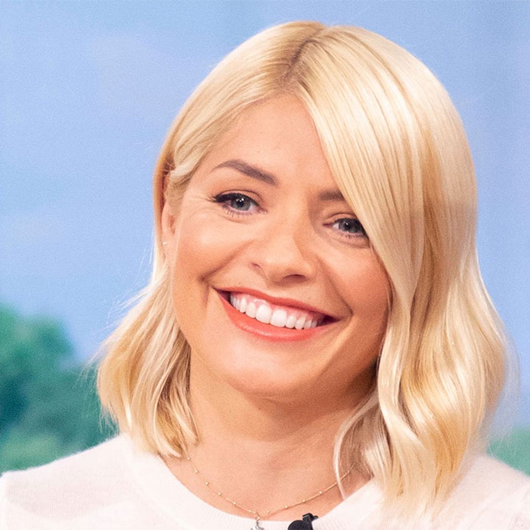 Holly Willoughby's blue ruffle dress is the ideal wedding guest number