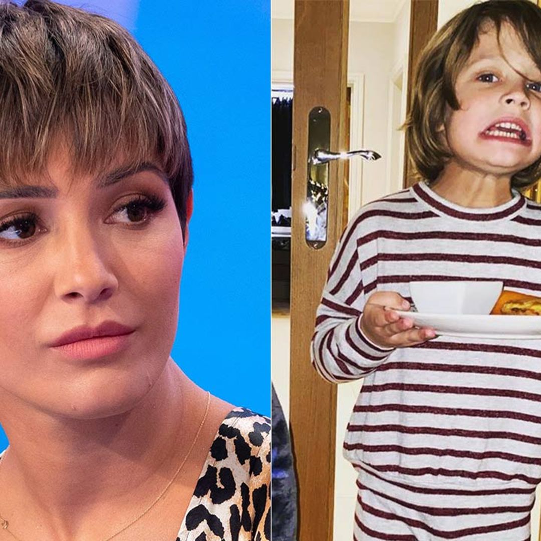 Frankie Bridge is 'devastated' over her son Parker's dramatic hair cut