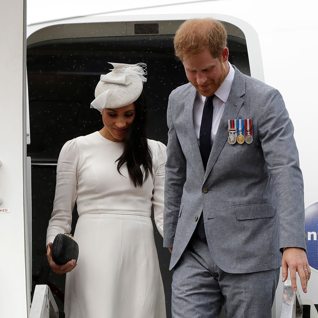Prince Archie on a plane! Royal tot is adorable in rare video from royal flight - watch