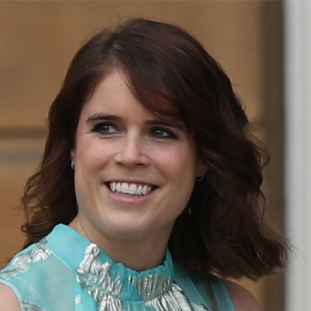 Princess Eugenie glams up in a coat that looks mighty like Meghan Markle's