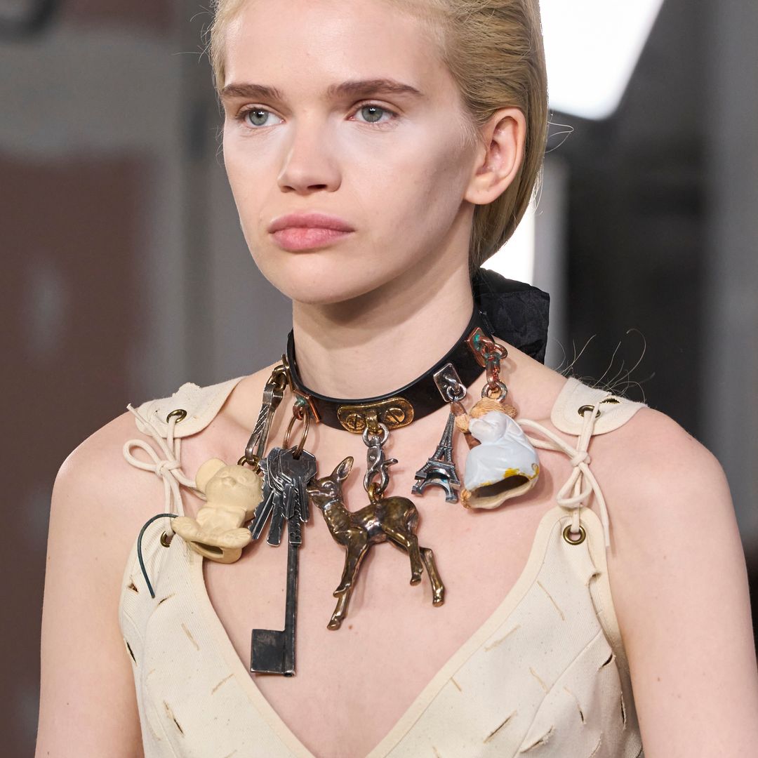 An oversized charm necklace at Vivienne Westwood AW24