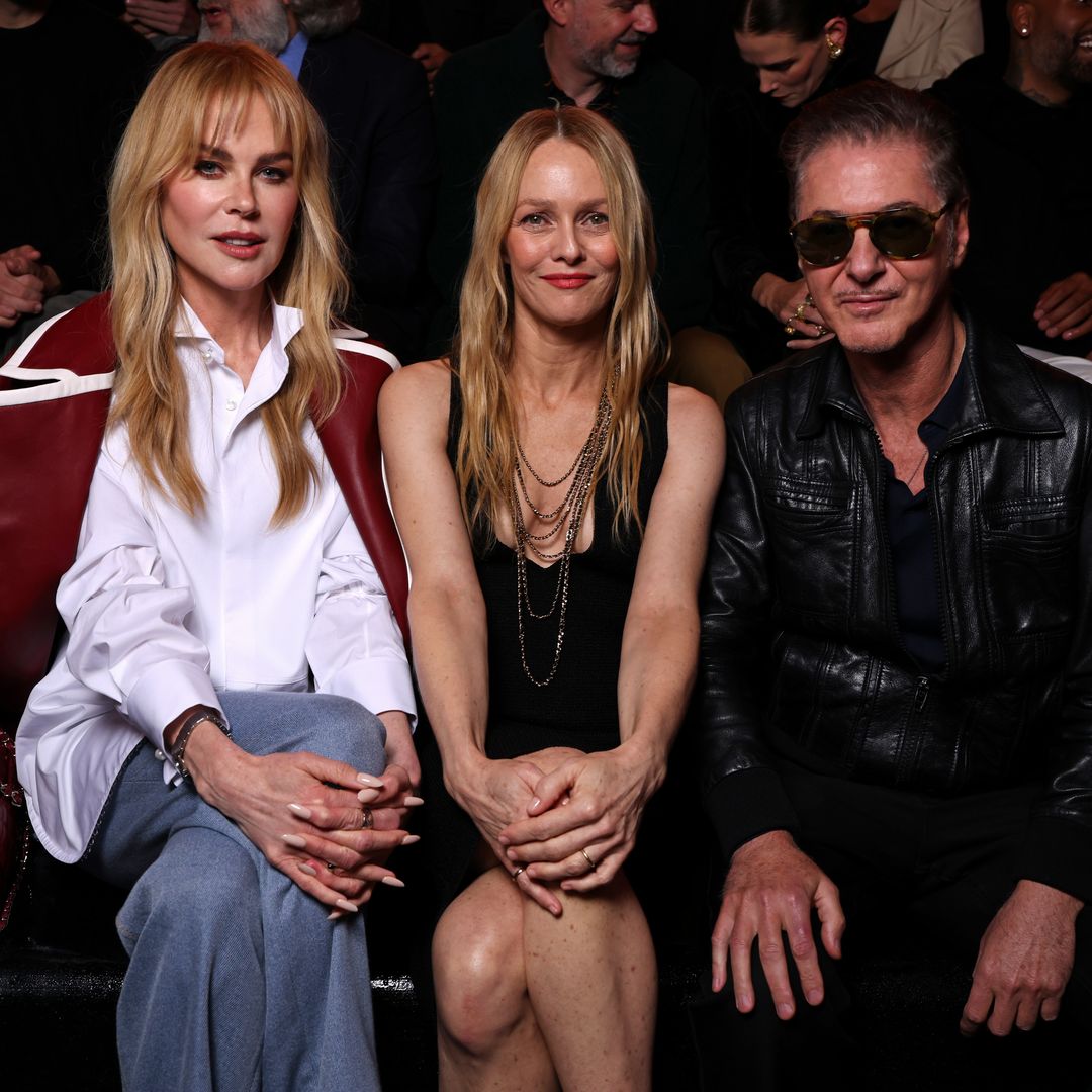 Nicole Kidman, Vanessa Paradis and Ãtienne Daho attend the Chanel Womenswear Spring/Summer 2026 show as part of Paris Fashion Week on October 06, 2025 in Paris, France