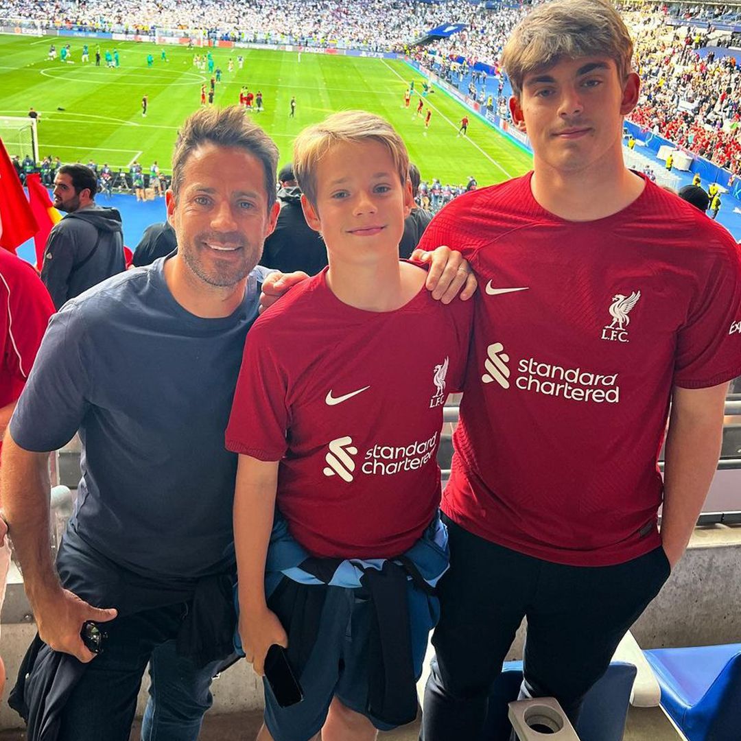 Jamie Redknapp's intimate family moments with towering teenage sons