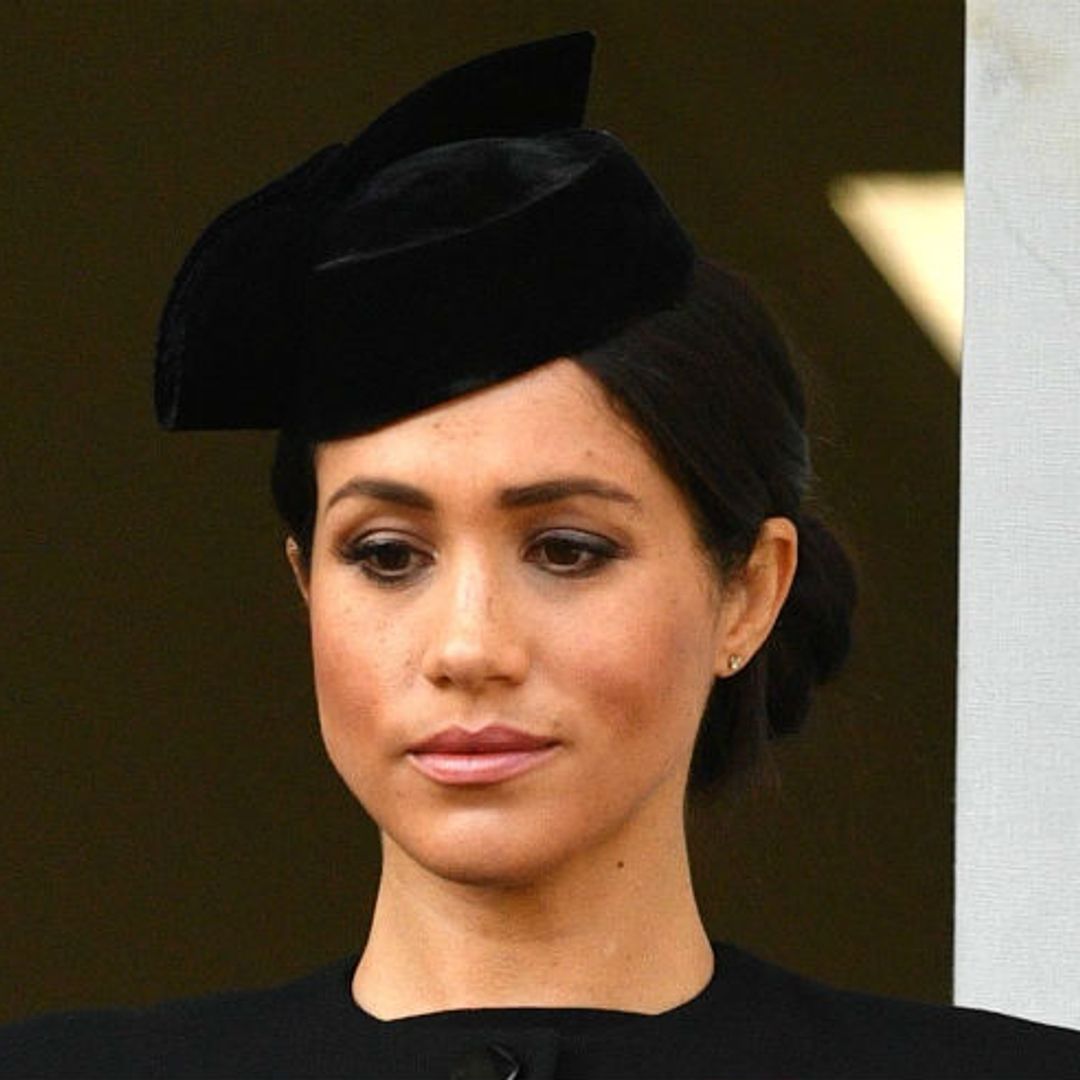 Duchess Meghan keeps her bump warm for Remembrance Sunday events