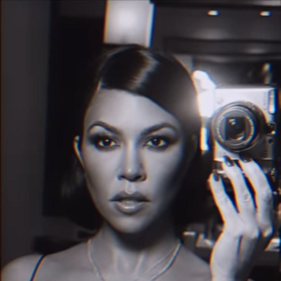 Kourtney Kardashian stuns in sultry black and white lingerie video, leaving fans saying the same thing
