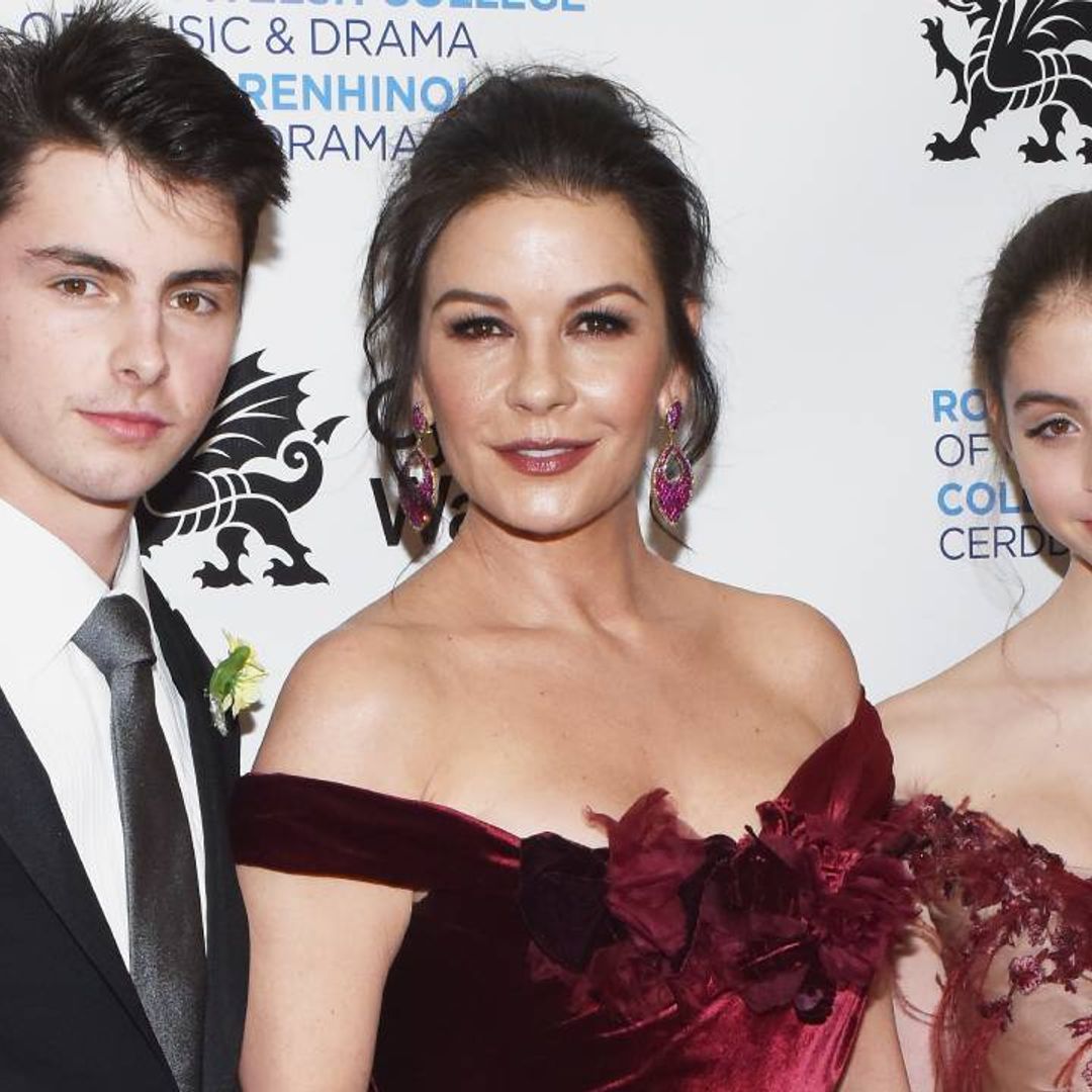 Catherine Zeta-Jones opens up about children Dylan and Carys and gives rare insight into family life