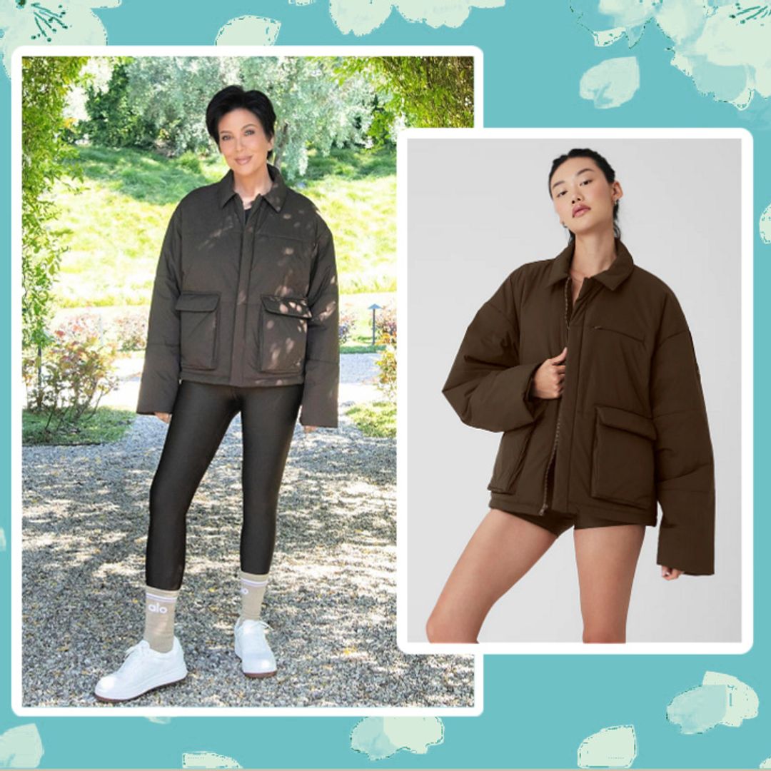 Kris Jenner's quilted utility jacket & leggings combo has the 'cool factor' and she's inspiring me with her look