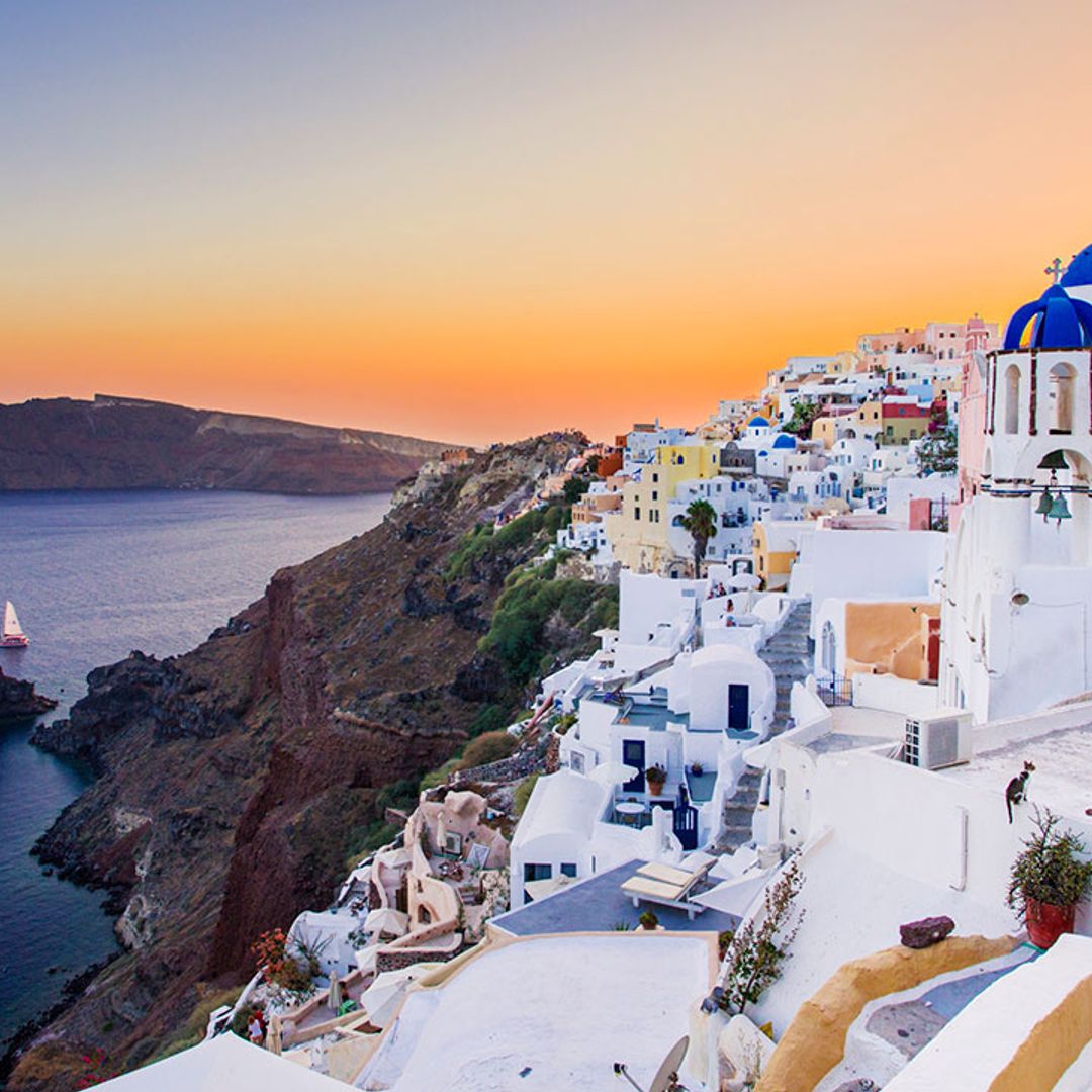 Private pools, luxury suites and pink sunsets make this the dreamiest hotel in Santorini