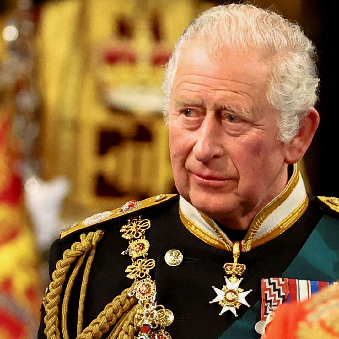 King Charles III in full military dress