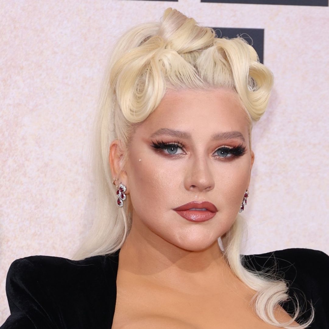 Christina Aguilera brings snakes to Cannes red carpet in black velvet gown