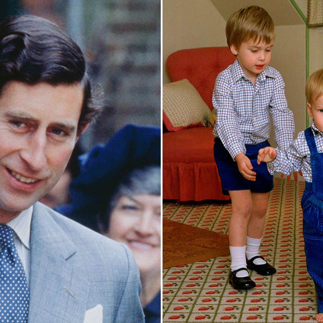 10 rarely seen photos of King Charles doting on baby sons William and Harry