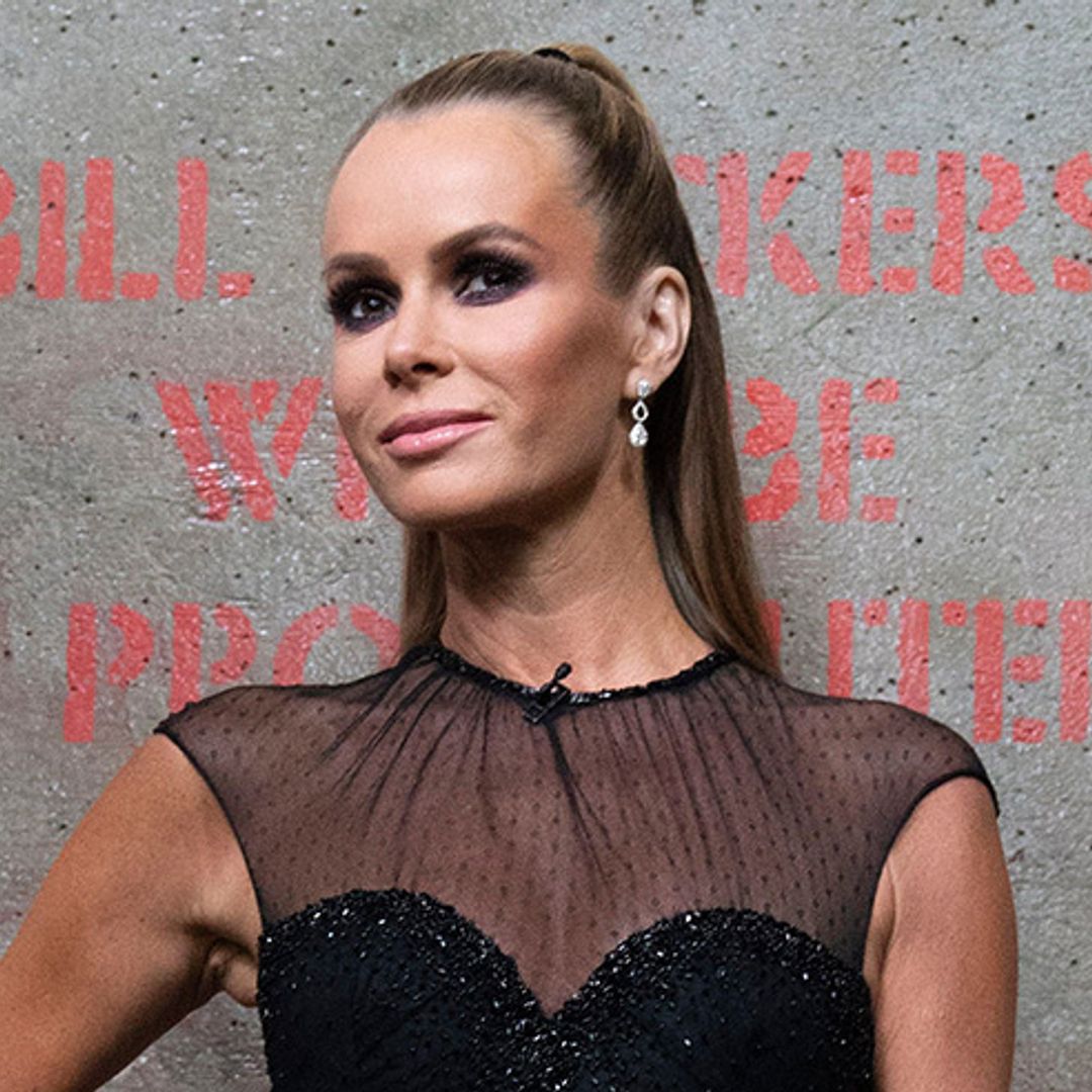 Amanda Holden looks sensational in sheer dress by Joao Rolo Couture