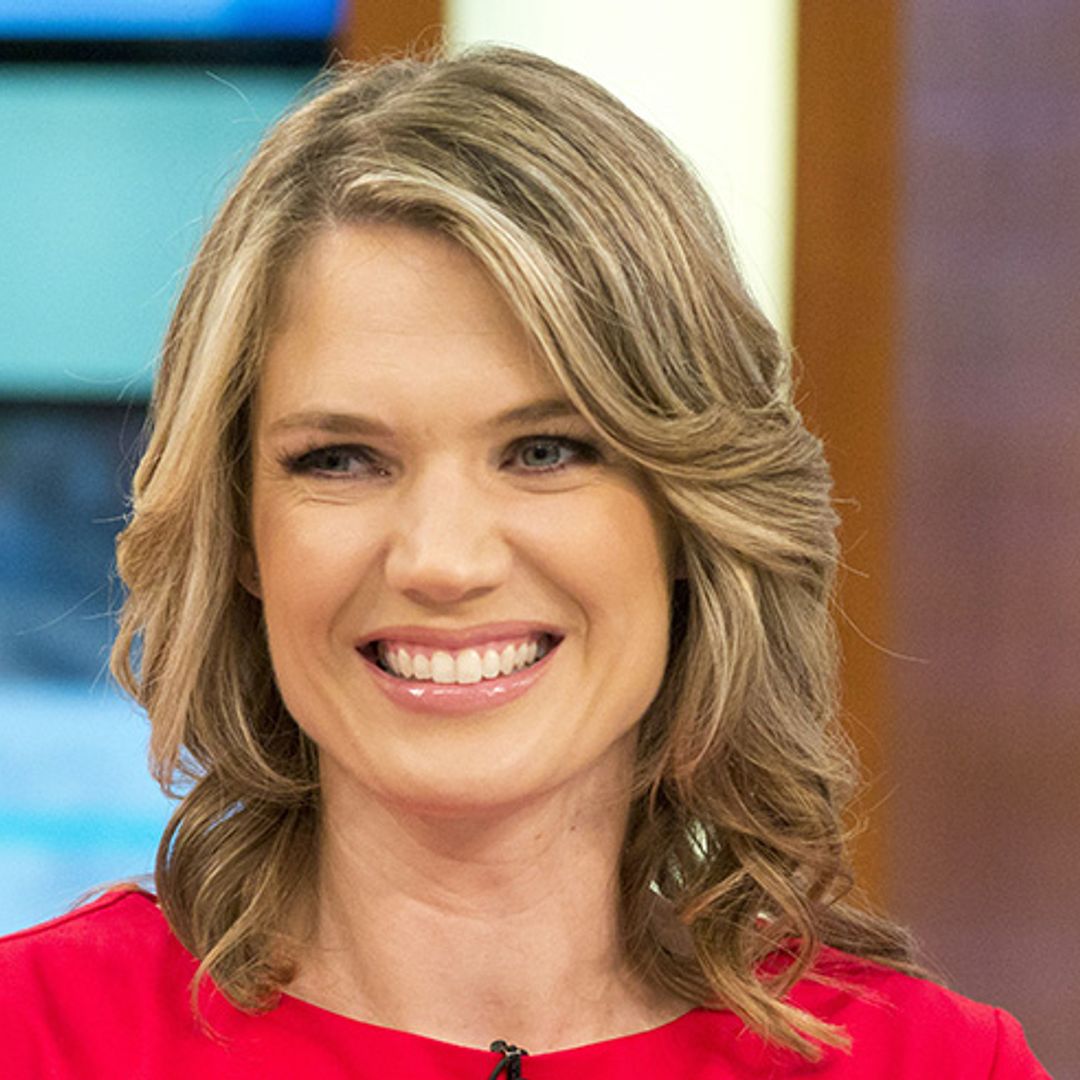 Charlotte Hawkins compares her dress to a Twister board – and we love it!
