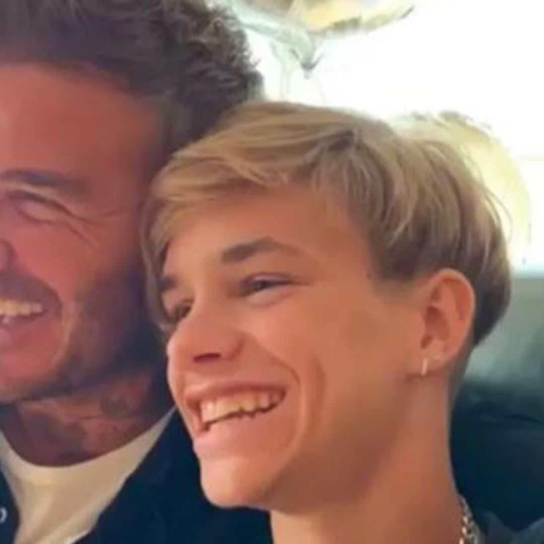David Beckham hilariously pokes fun at son Romeo after he claims he's taller than his dad