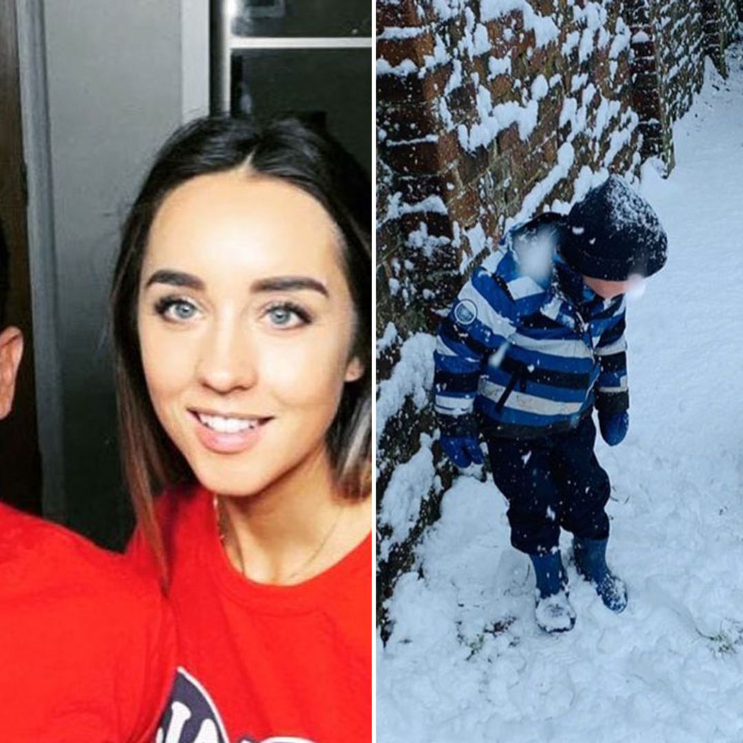 Peter Andre's wife Emily shares precious snaps of mini-me daughter Amelia and son Theo in the snow