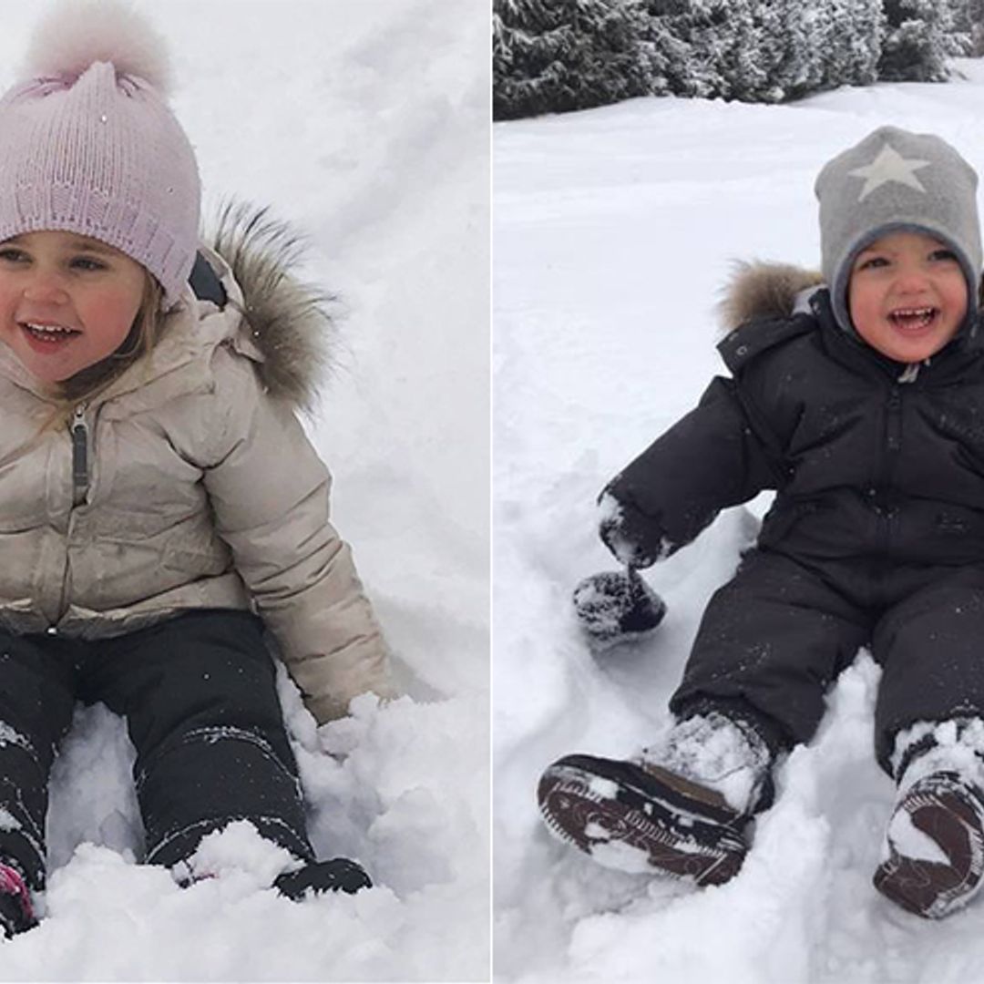 Princess Madeleine shares cutest snowy photos of Princess Leonore and Prince Nicolas – see them here