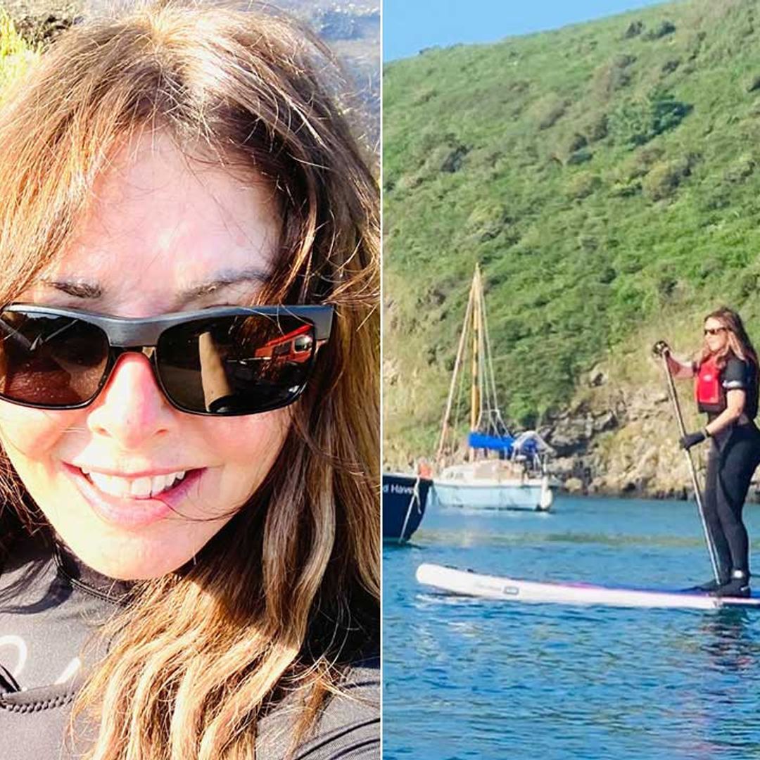 Carol Vorderman shows off toned physique in must-see paddleboarding video