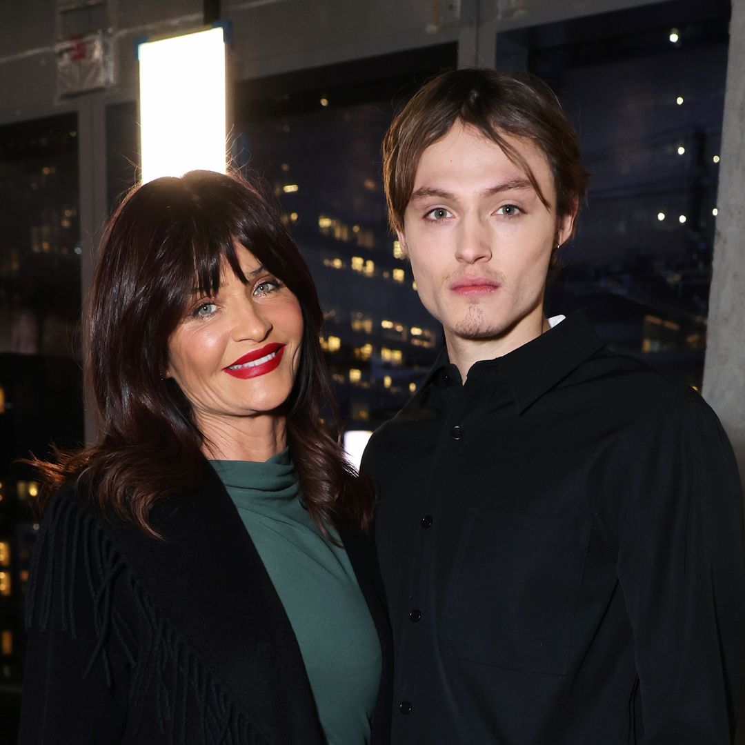 Helena Christensen's son steps out for first time with mom since arrest