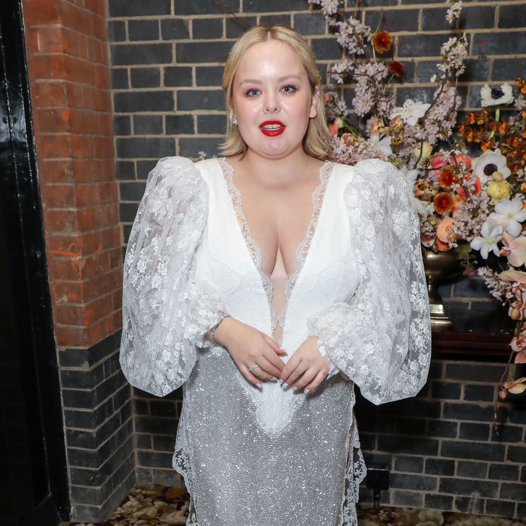 Nicola Coughlan dazzles in uber-romantic velvet dress that’s perfect for Christmas