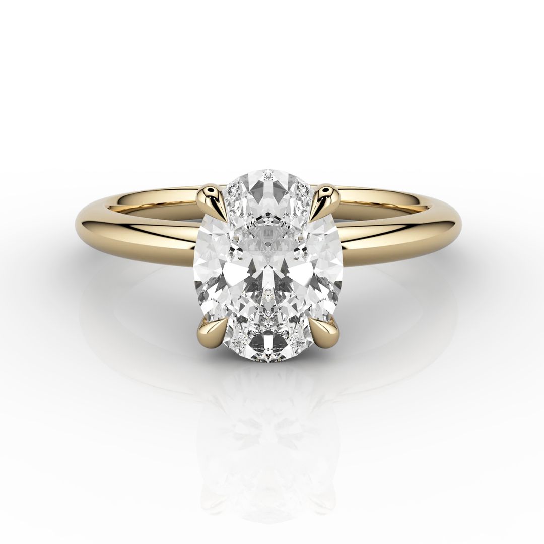 Cosima Contemporary Four-Claw Solitaire Engagement Ring