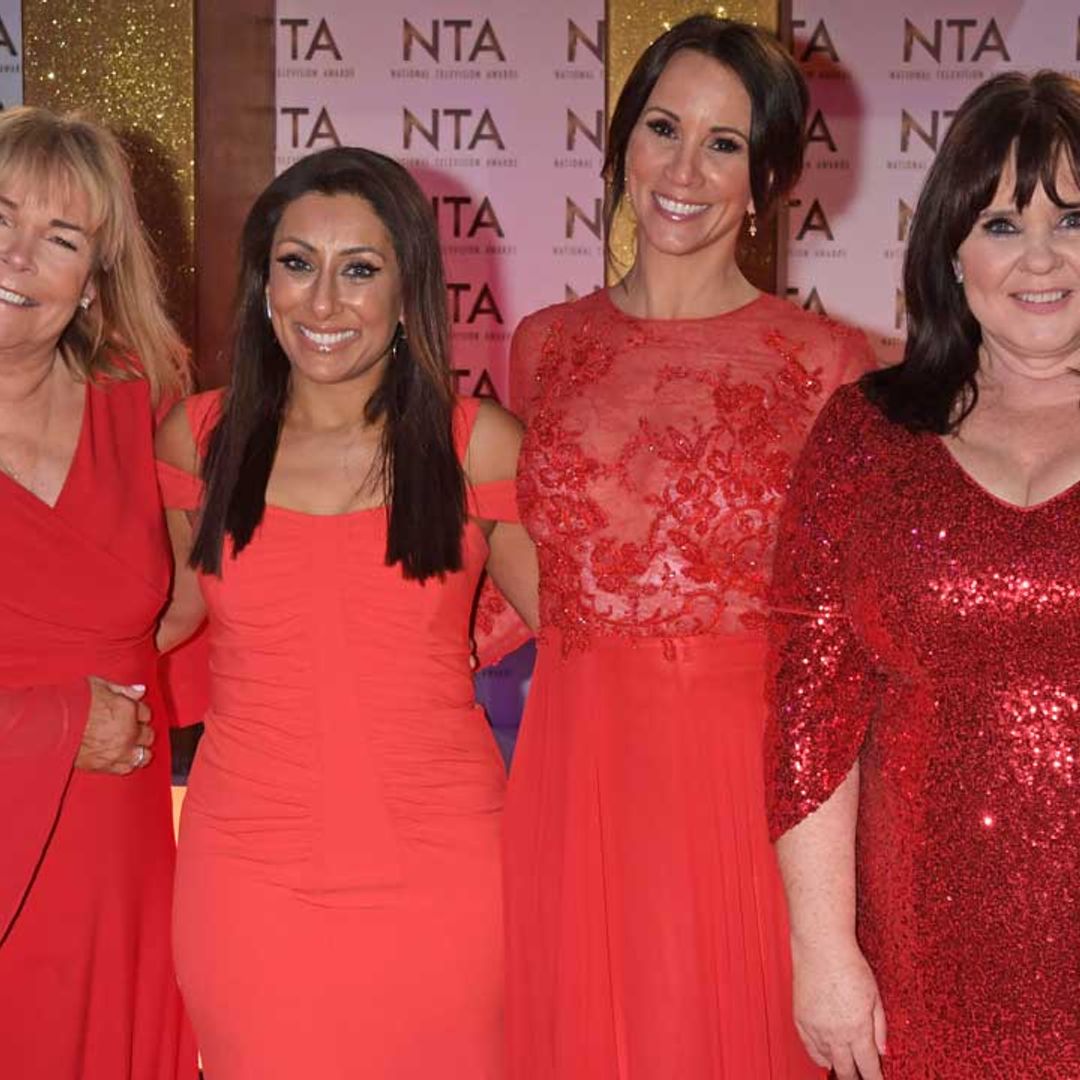 The Loose Women ladies are all ravishing in red on the NTAs red carpet