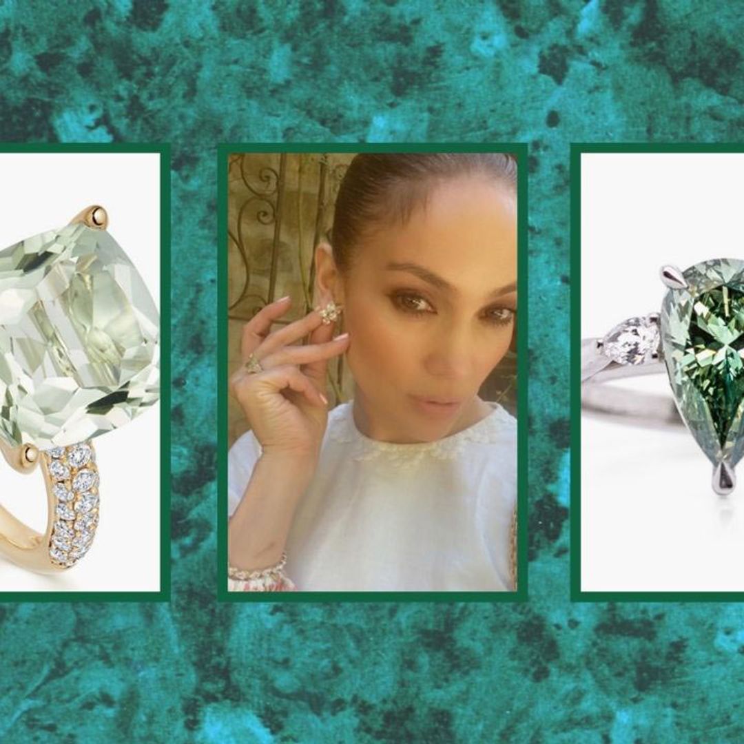 Green engagement rings are having a moment thanks to JLo – shop 12 best styles