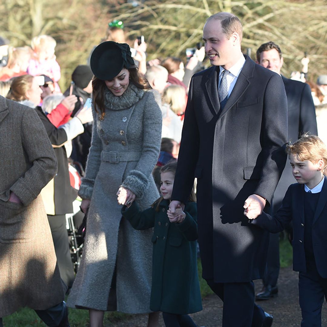 Kate Middleton takes Prince George and Princess Charlotte to join the Queen on Christmas Day outing - all the photos