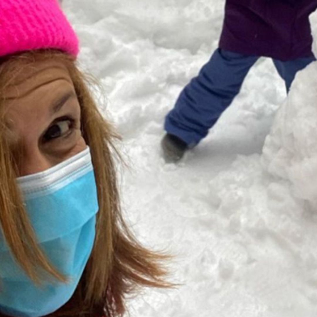 Today star Hoda Kotb shares sweetest photo of her children in the snow
